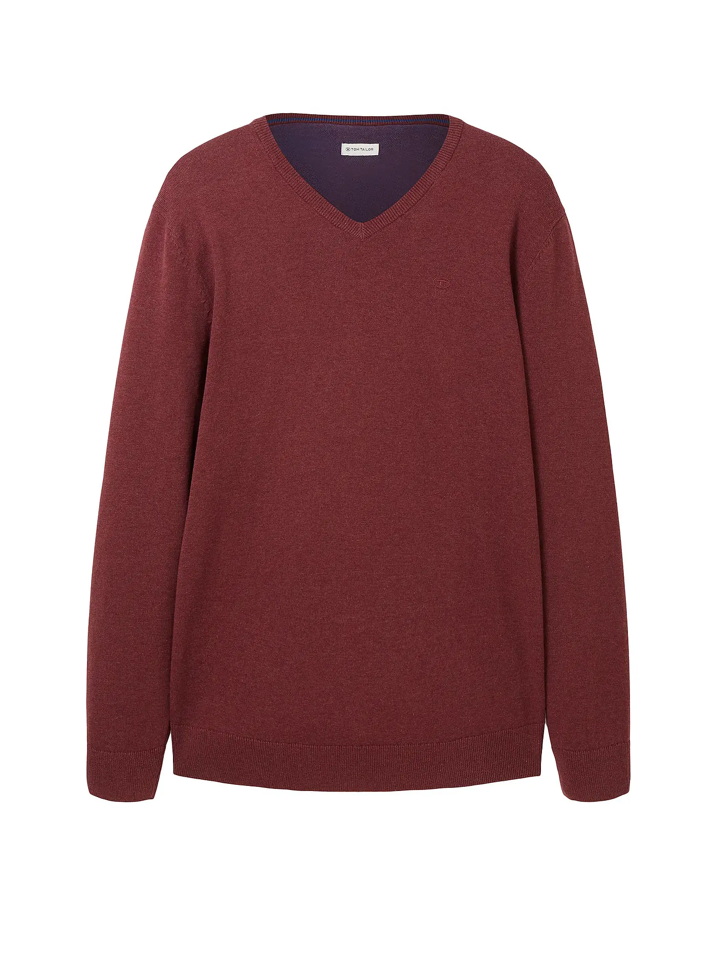 TOM TAILOR | Pullover | dunkelrot